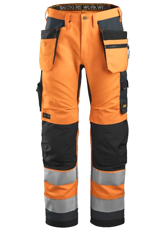 Snickers Workwear High-Vis Werkbroek+ met Holsterzakken, Klasse 2 6230