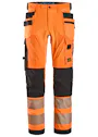 Snickers High-Vis Klasse 2 4-Way Stretch Werkbroek met Holsterzakken 6232 miniatuur
