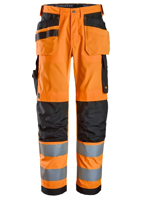 Snickers High-Vis Klasse 2 Werkbroek met Holsterzakken 6238