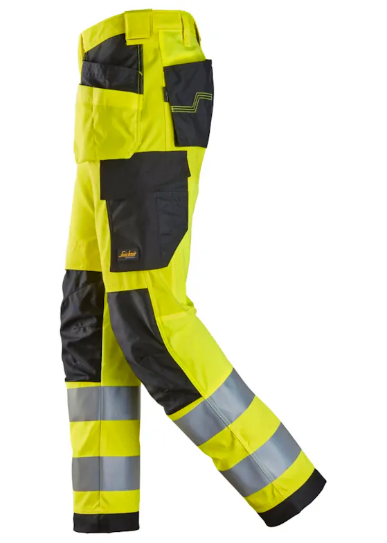 Snickers High-Vis Klasse 2 Werkbroek met Holsterzakken 6238