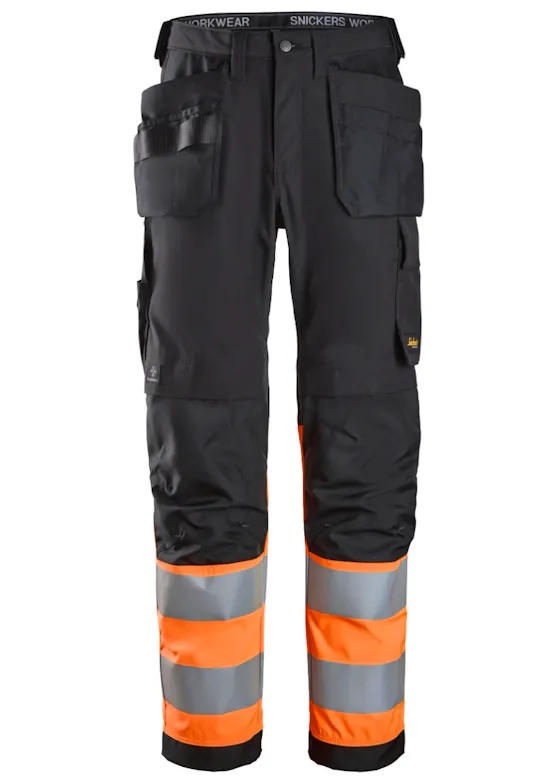 Snickers High-Vis Klasse 1 Werkbroek met Holsterzakken 6239