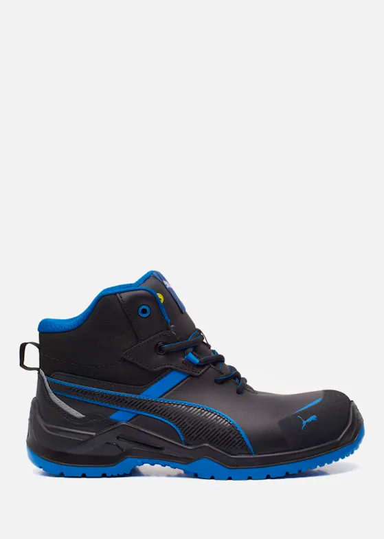 Puma Krypton Blue Mid S3S ESD Werkschoen