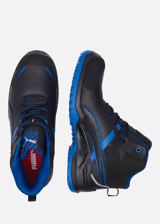 Puma Krypton Blue Mid S3S ESD Werkschoen