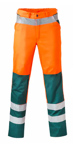 Fluor oranje/flessengroen