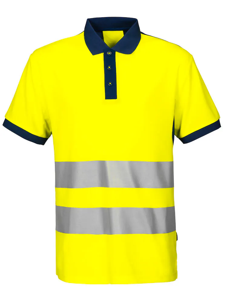 High Vis Geel/Marineblauw
