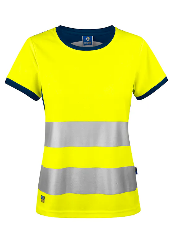 Projob 6012 T-Shirt Signalisatie EN ISO 20471 Klasse 2 Regular Fit Dames