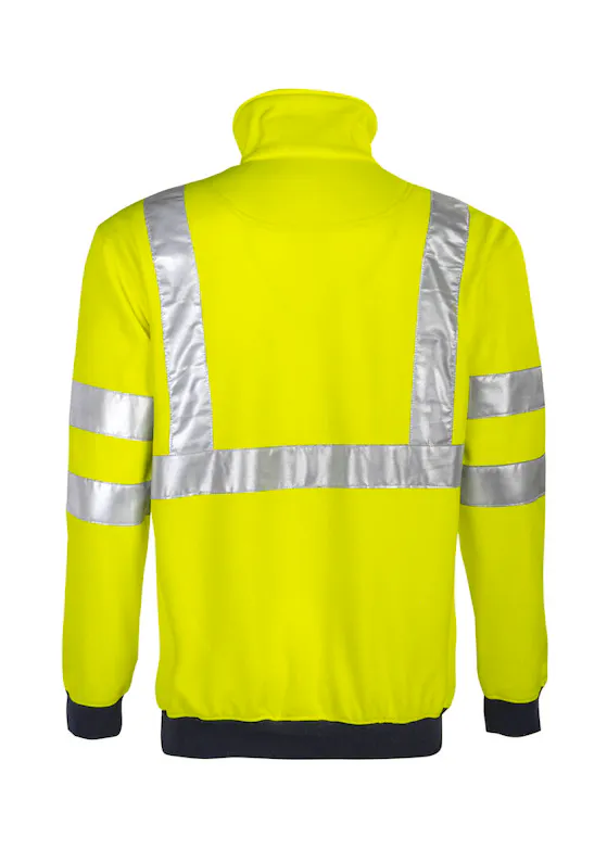 Projob 646102 Sweater Korte Rits Signalisatie EN ISO20471 Klasse 3 Reflecterend