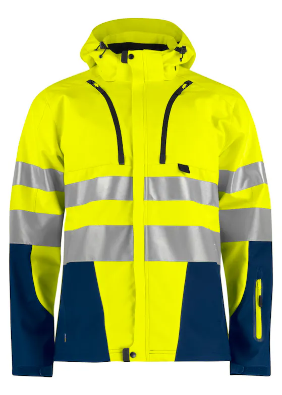 Projob Ongevoerde Signalisatie Softshell EN ISO 20471 Klasse 3 Dames 6423 