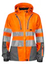 Projob Ongevoerde Signalisatie Softshell EN ISO 20471 Klasse 3 Dames 6423  miniatuur