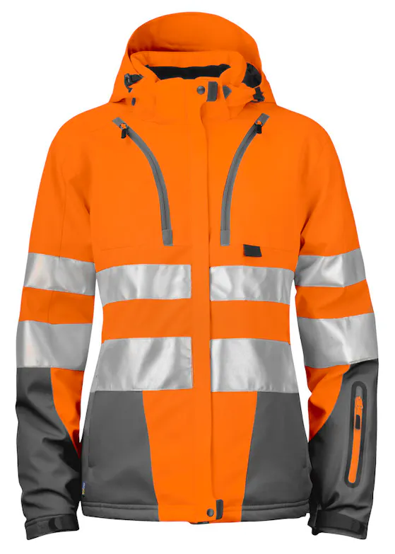 Projob Gevoerde Signalisatie Softshell EN ISO 20471 Klasse 3 Dames 6424 