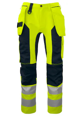 Projob 6513 Signalisatiebroek met Kniezakken en Spijkerzakken EN ISO 20471 Klasse 2