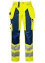 Projob 6519 Signalisatie Broek met Kniezakken en Spijkerkzakken EN ISO 20471 Klasse 2 Dames miniatuur