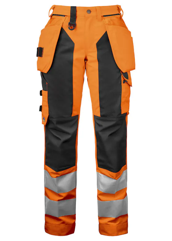 Projob 6519 Signalisatie Broek met Kniezakken en Spijkerkzakken EN ISO 20471 Klasse 2 Dames