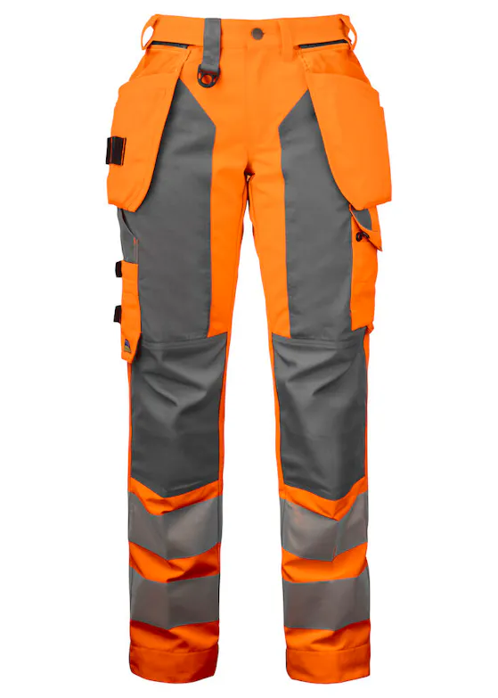 Projob 6519 Signalisatie Broek met Kniezakken en Spijkerkzakken EN ISO 20471 Klasse 2 Dames