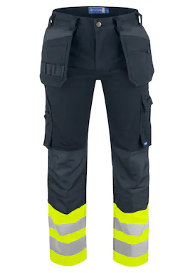 Projob Signalisatiebroek met Kniezakken en Spijkerzakken EN ISO 20471 Klasse 1 6530 