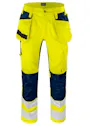 Projob 6570 Signalisatie Stretchbroek met Kniezakken en Spijkerzakken EN ISO 20471 Klasse 2 miniatuur