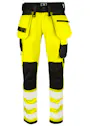 Projob 6573 Signalisatiestretchbroek met Kniezakken en Spijkerzakken EN ISO 20471 Klasse 2/1 miniatuur