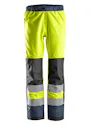 Snickers Workwear High-Vis Waterproof Shell Broek Klasse 2 miniatuur