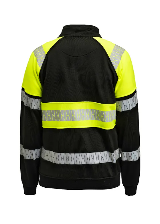 Jobman 5225 Sweatshirt Full-Zip Hi-Vis Reflecterend
