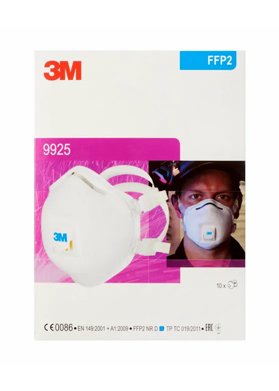 3M 9925 Lasrookmasker FFP2 Met Ventiel