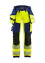 Blaklader 7022 Dames High Vis Werkbroek 4-Weg Stretch miniatuur