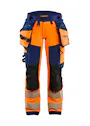 Blaklader 7022 Dames High Vis Werkbroek 4-Weg Stretch miniatuur