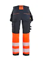 Blaklader 7025 Dames High Vis Werkbroek 4-Weg Stretch miniatuur