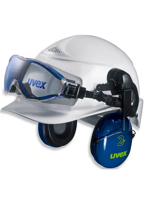 Uvex Ultrasonic 9302-510 Ruimzichtbril t.b.v. Helmbevestiging