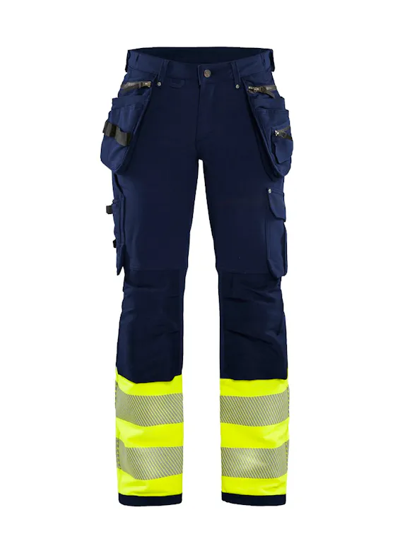 Blaklader Dames High Vis 4-weg Stretch Werkbroek 3.0