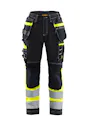 Blaklader Dames High Vis Werkbroek met Stretch miniatuur