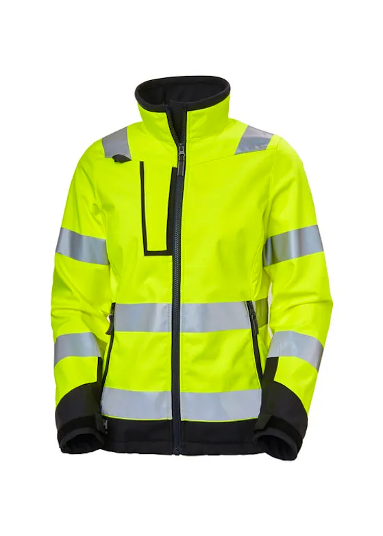 Helly Hansen Luna High Vis Softshell Jas Dames