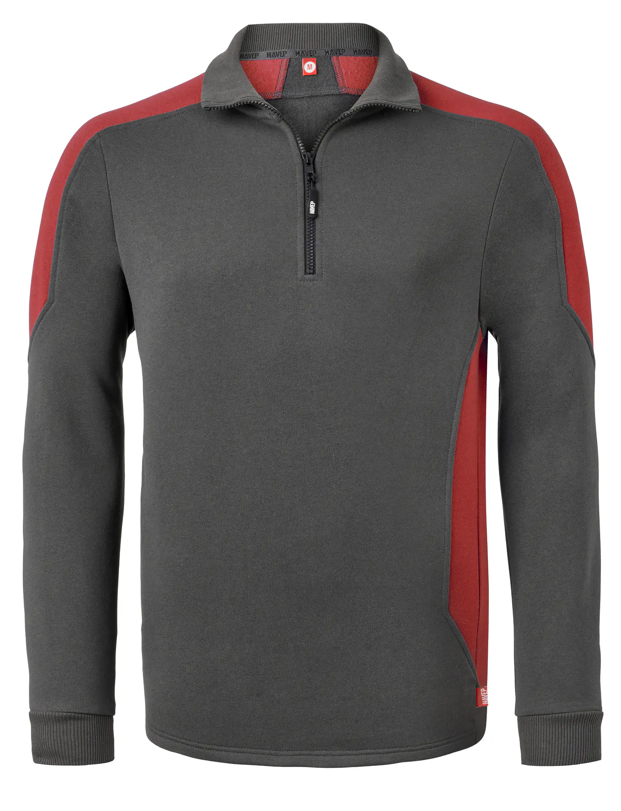 Charcoal/rood