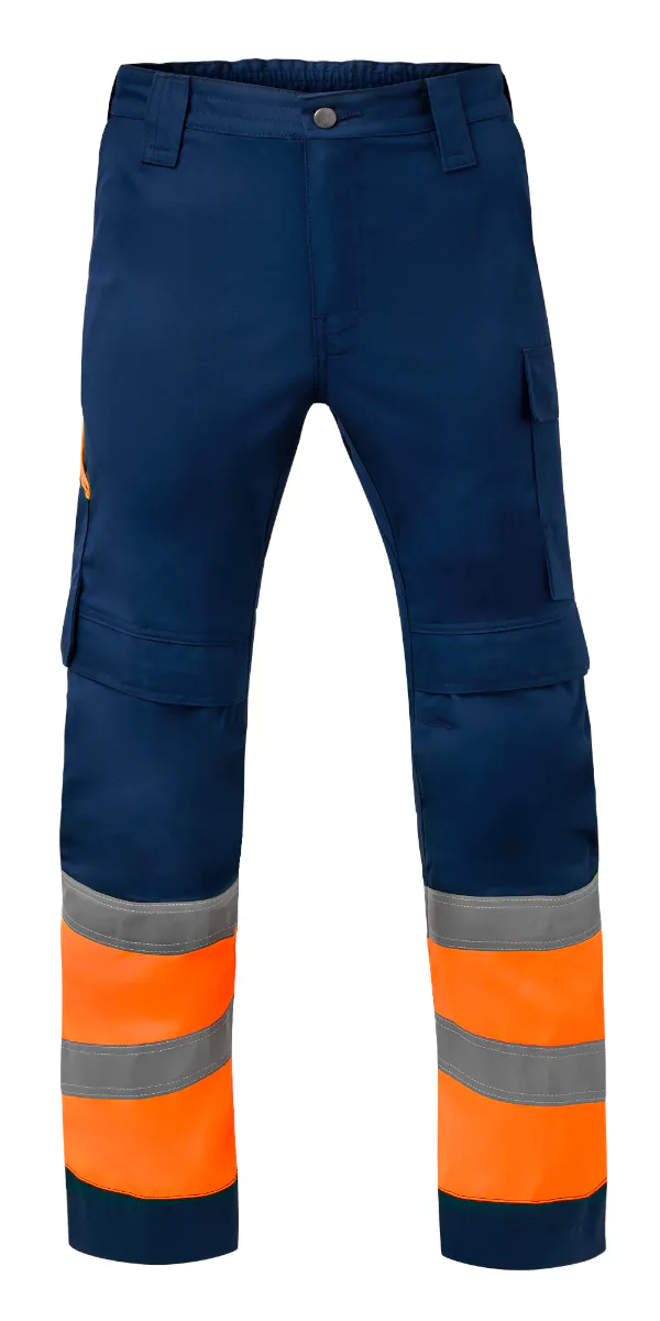 Marineblauw/Fluo Oranje