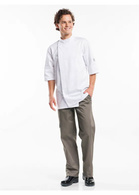 Chaud Devant Bacio Wit Short Sleeve Koksbuis