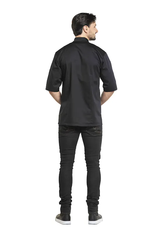 Chaud Devant Bacio Zwart Short Sleeve Koksbuis