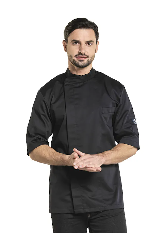 Chaud Devant Bacio Zwart Short Sleeve Koksbuis