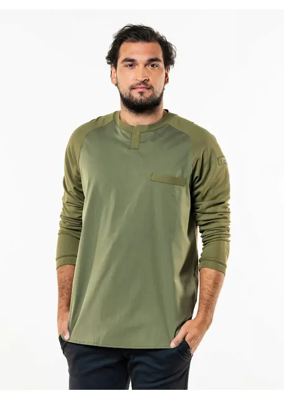 Chaud Devant Valente UFX 965 T-shirt Regular Fit Moss LS FX