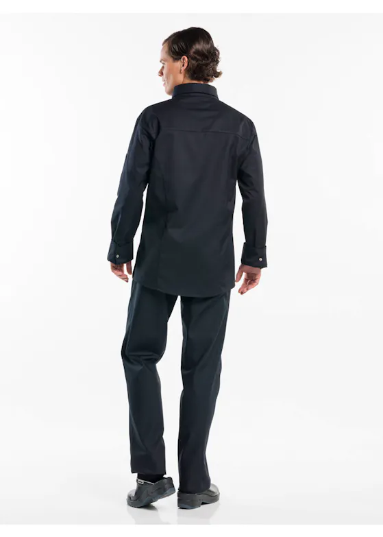 Chaud Devant Chef Shirt Zwart Koksbuis
