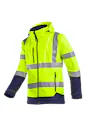 Sioen Gelamineerde Signalisatie Softshell Jas met Afneembare Kap Fuller 9933A2TU1 miniatuur