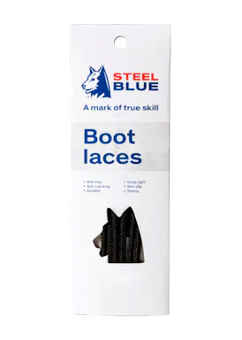 Steel Blue Veters/Laces Zwart 1 Paar