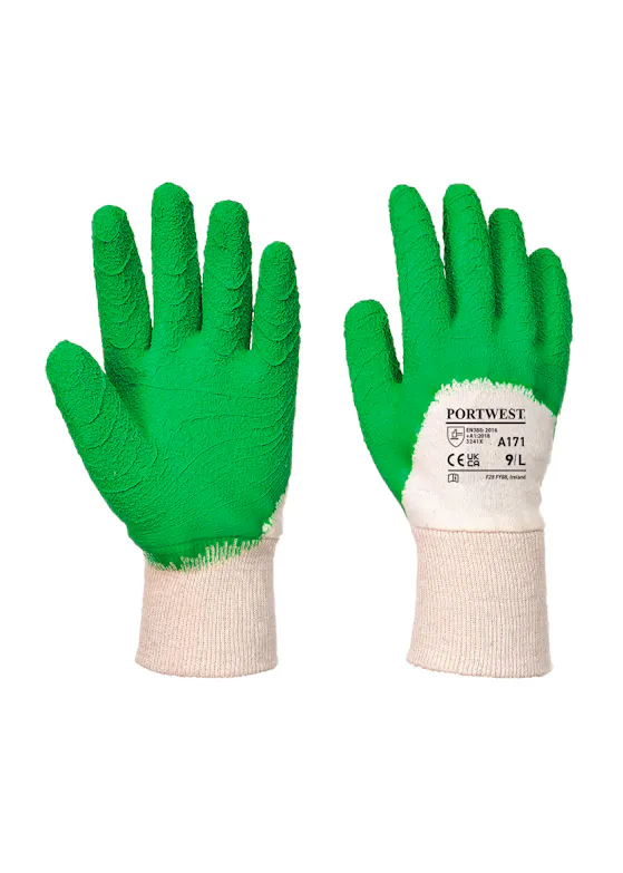 Portwest Latex Open Back Crinkle Glove