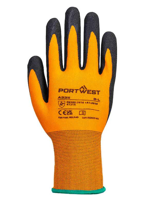 Portwest Dermi-Grip NPR15 Nitrile Sandy Glove