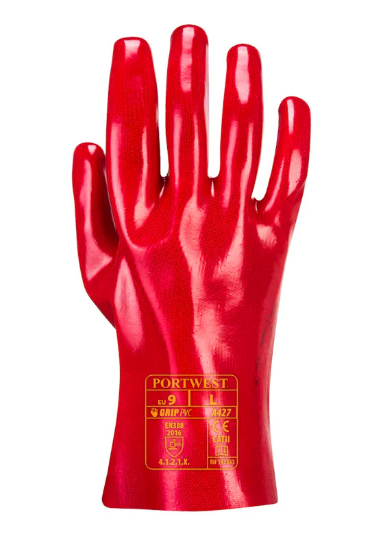 Portwest Grip 12 PVC Gauntlet 27cm