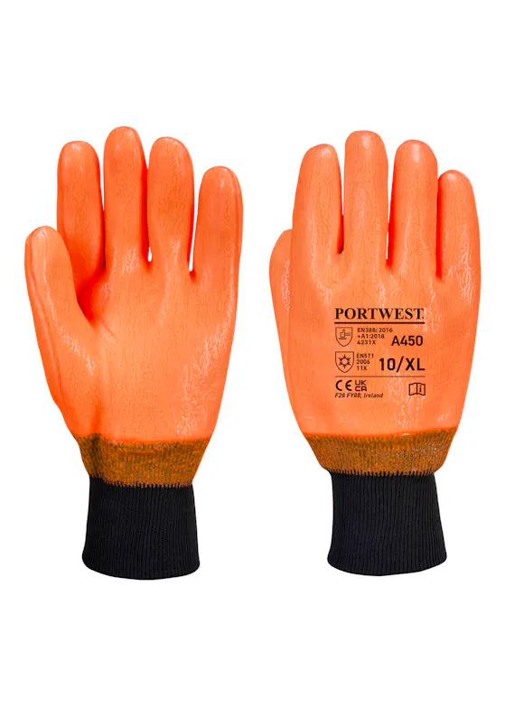 Portwest Weatherproof Hi-Vis Glove