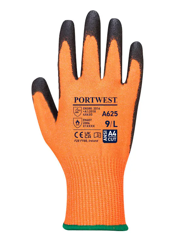 Portwest Vis-Tex Cut Resistant Glove - PU