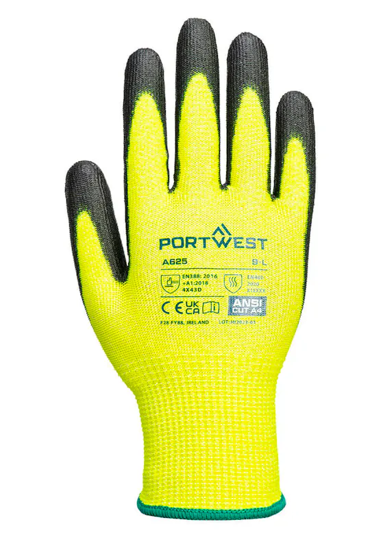 Portwest Vis-Tex Cut Resistant Glove - PU