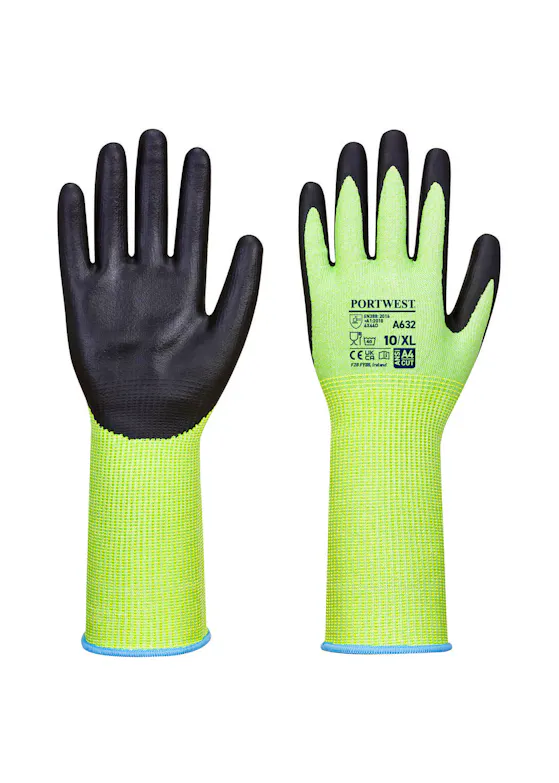 Portwest Green Cut Glove Long Cuff