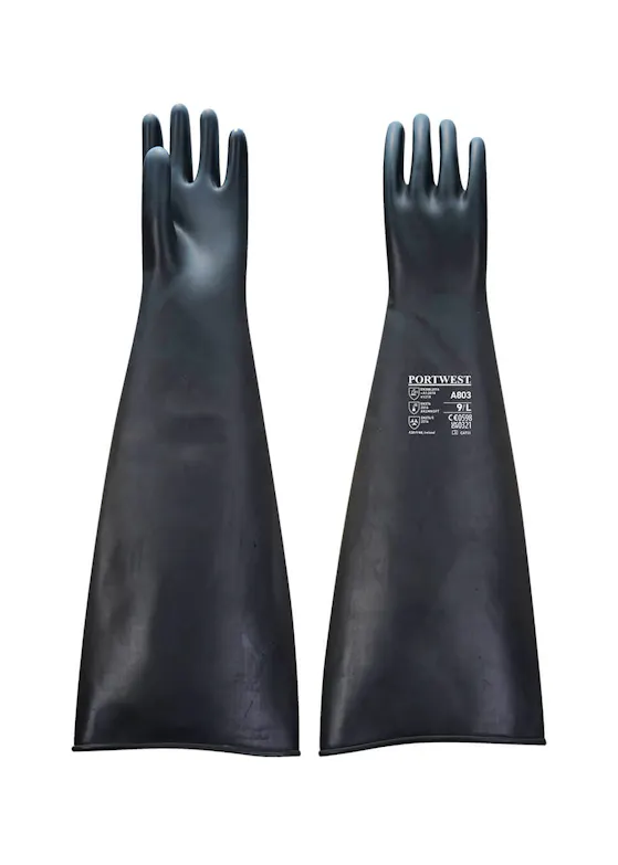 Portwest Heavyweight Latex Rubber Gauntlet 600mm