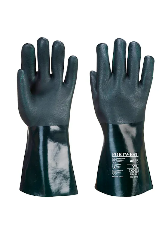 Portwest Double Dipped PVC Gauntlet 35cm