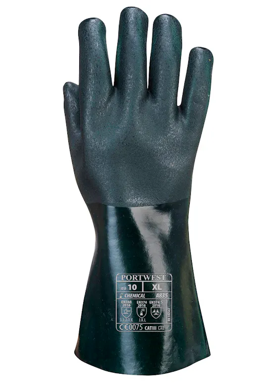 Portwest Double Dipped PVC Gauntlet 35cm